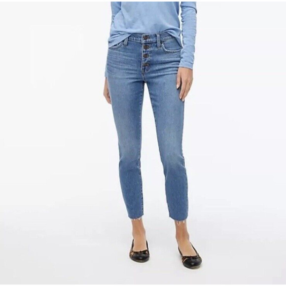 NWT J.Crew 9" Mid Rise Skinny Jeans Size 27 MSRP $98 - Picture 1 of 10